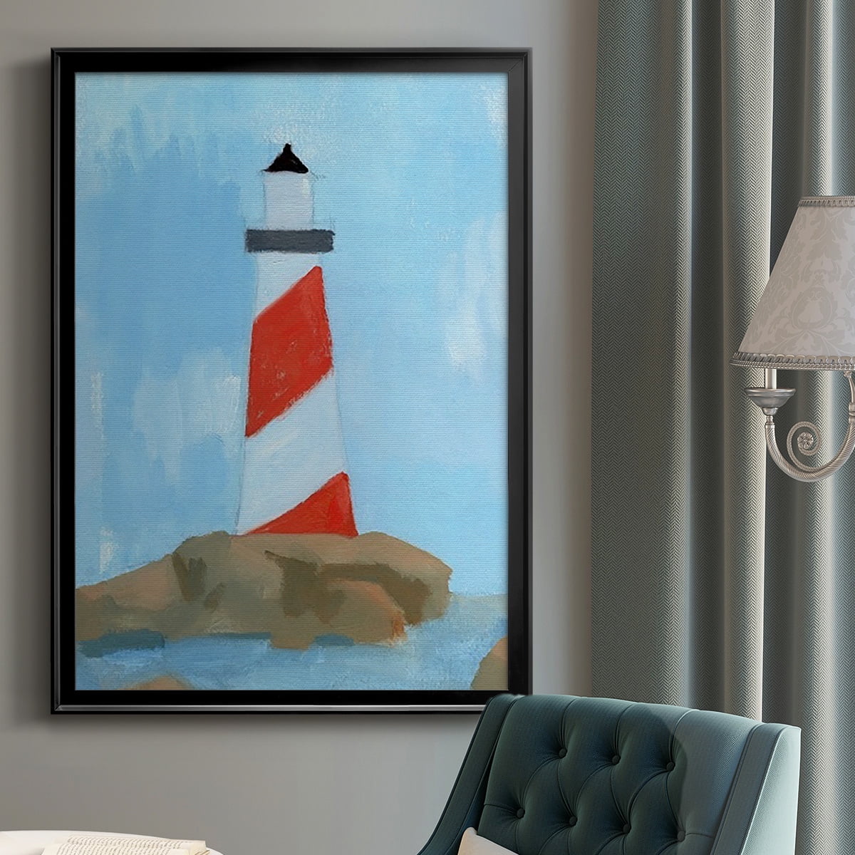 Lookout Point I Premium Framed Print, in Gold, Black, or Silver - Ready to Hang