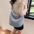 thumbnail image 3 of Kukuzhu Puffer Tote Bag for Women Cloud Bag Large Crossbody Bag Bubble Hobo Bag Cute Quilted Shoulder Bag, 3 of 6