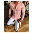 thumbnail image 4 of Men V-Neck Long Sleeve T-shirt Muscle Slim Fit Tees Casual Shirts Tops, 4 of 5