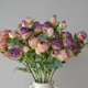 thumbnail image 2 of Nvzi 6 rosas artificiales de tallo largo, rosas de seda falsas para ramo de boda, centro de mesa, decoración del hogar (azul y blanco), 2 of 5