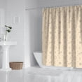 thumbnail image 2 of Beige Sun Moon Planet Star Pattern Shower Curtain 72"x72" ,Bathroom Decorative Shower Curtains Set with 12 Hooks,Modern Waterproof Washable Shower Curtain, 2 of 6
