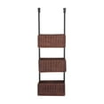 thumbnail image 2 of SEI Furniture Over The Door 3 Tier Basket Organizer, Espresso w/ Black, 2 of 6
