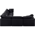thumbnail image 4 of Meridian Furniture Indulge 193.5" Velvet L-Shaped Modular Sectional in Black, 4 of 10