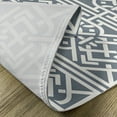thumbnail image 4 of Ambesonne Grey Place Mats Set of 4, Trellis Art Monochrome Stripes, Standard Size, Purpleblue White, 4 of 5