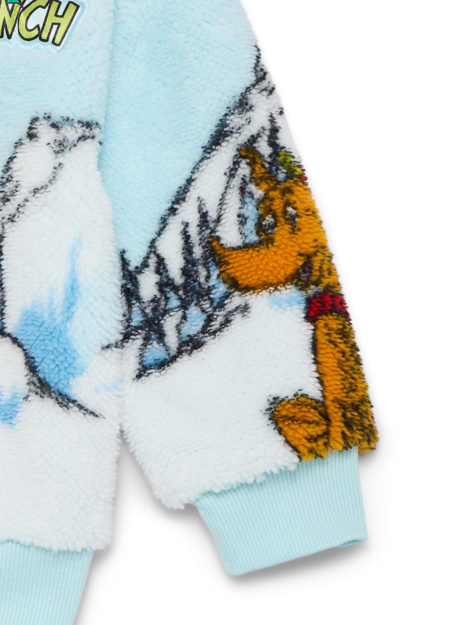 The Grinch Toddler Girls' Plush Faux Shearling Holiday Sweater, Sizes 12M-5T