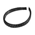 thumbnail image 7 of Unique Bargains Headband Double Strands Synthetic Hair Plaited 0.67" Wide Headband Braid Braided with Teeth Black, 7 of 7