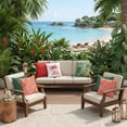 thumbnail image 4 of Mainstays 16 in x 16 in Red Solid Texture Outdoor Pillow, Red, 4 of 7