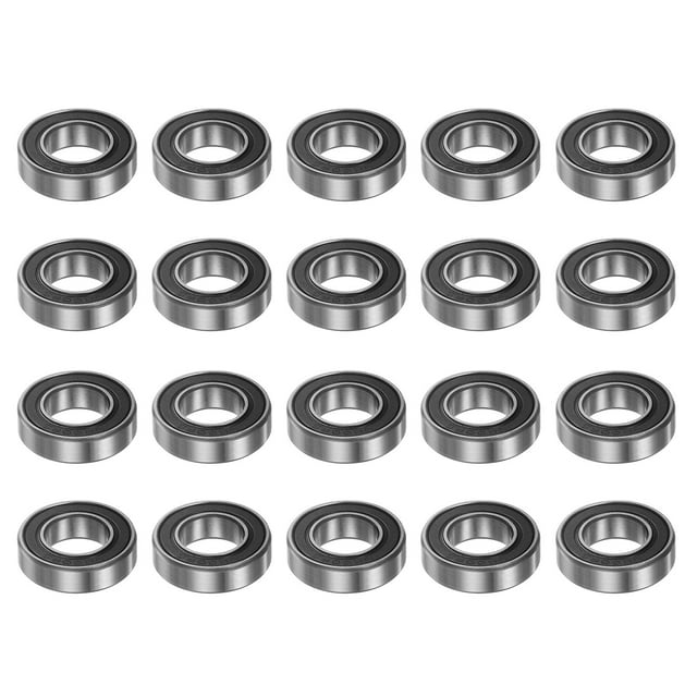 Unique Bargains Roulements à Billes 6800-2RS 10mmx19mmx5mm Acier Chromé Double Étanchéité Lot de 20