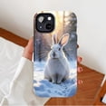 thumbnail image 2 of Winter Snow Rabbit Cute Soft Phone Case for Women Men Holiday Gift Compatible with iPhone 11/12/13/14/15/16 (Pro Max/Plus), 2 of 9