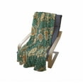 thumbnail image 4 of Ethnic Soft Flannel Fleece Throw Blanket, Paisley Leaves with Folkloric Features Floral Pattern, Cozy Plush for Indoor and Outdoor Use, 60" x 80", Apricot Hunter Green, by Ambesonne, 4 of 6