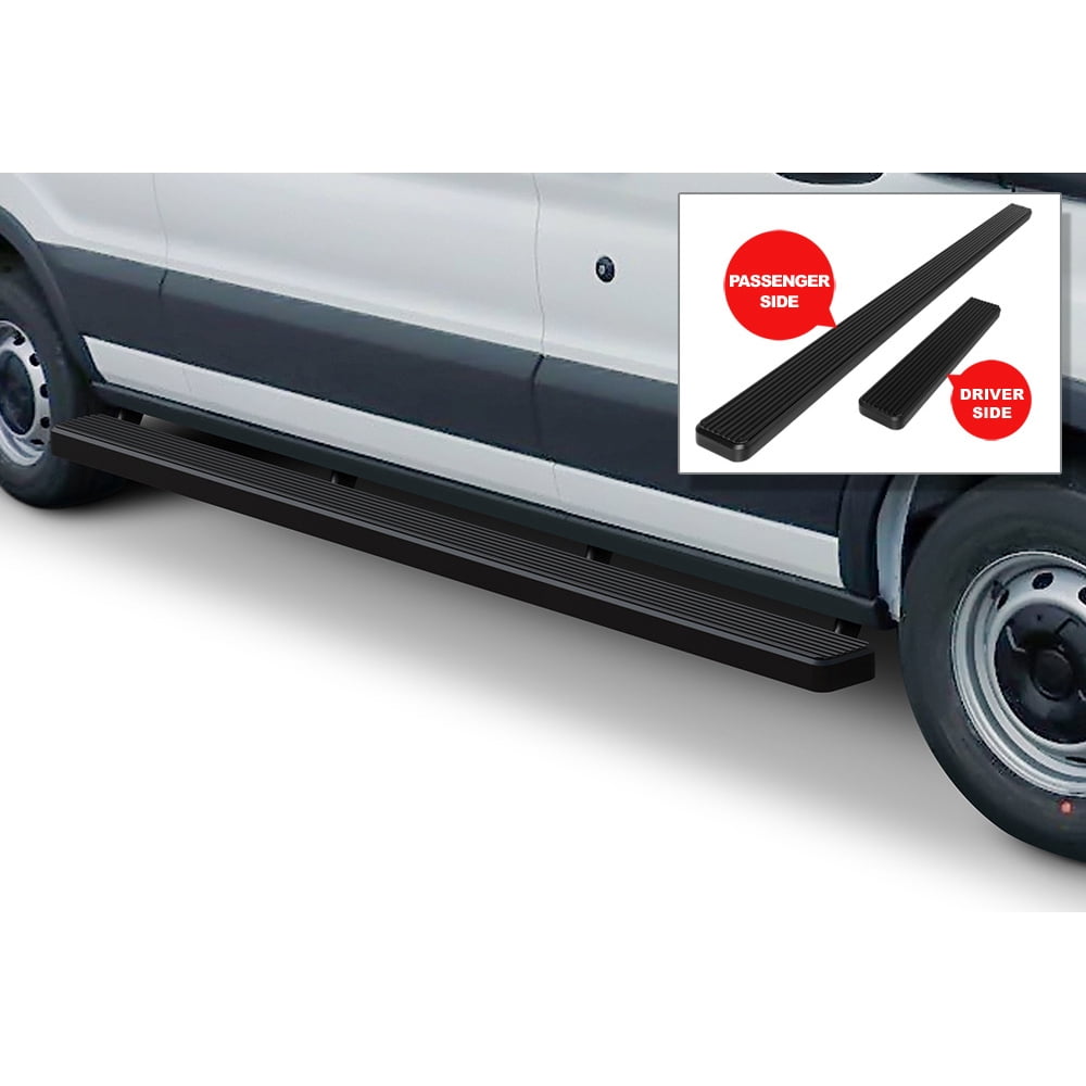 APS iBoard Running Boards 5 inches Matte Black Compatible with Ford