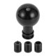thumbnail image 1 of Pomo de cambio de automóvil Unique Bargains, pomo de palanca de cambios universal de acrílico y aleación de aluminio para vehículos automáticos y manuales con 3 adaptadores, negro, 1 juego, 1 of 7