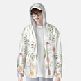 thumbnail image 2 of Balery Wildflower Watercolor 2 Sudadera ligera de manga larga con capucha y protección solar UPF 50+ para hombre y mujer, ideal para pesca y running-X-Large, 2 of 7