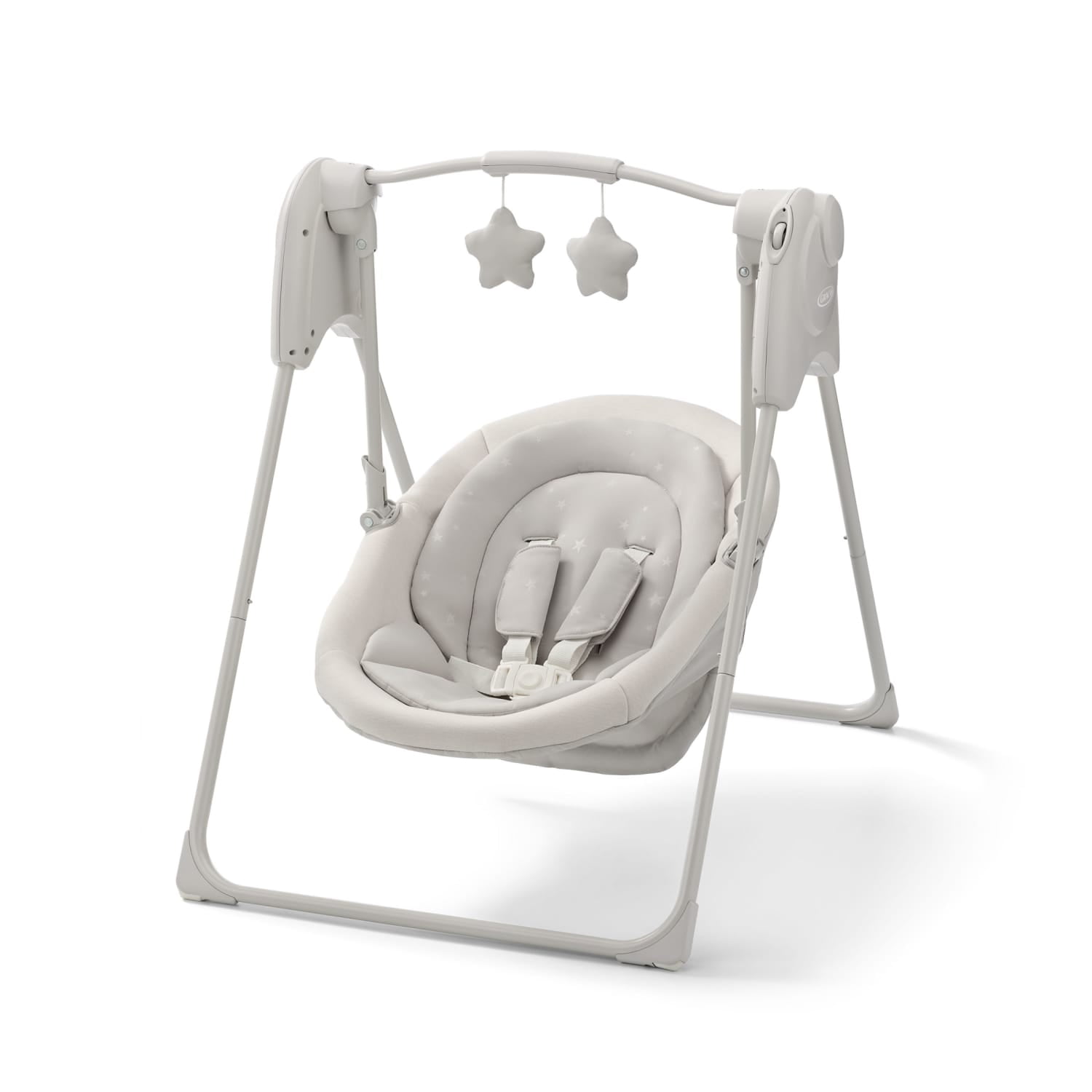 Graco Slim Spaces Compact Baby Swing, Tate White