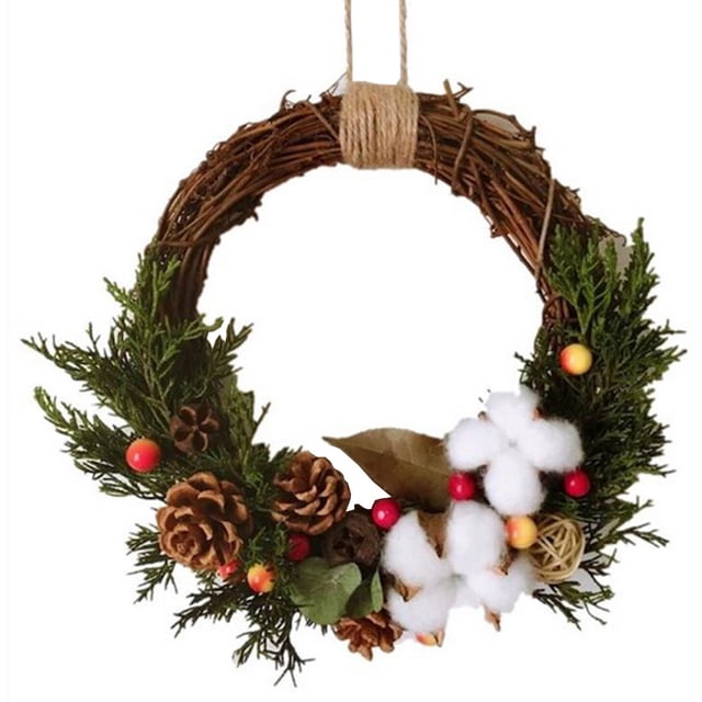 Injueey Guirnalda de Navidad, decoración colgante, guirnalda, adorno de fiesta, accesorios de diseño, hogar, sala de estar, dormitorio, oficina Artesanía Injueey HA075166-01