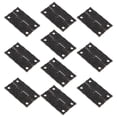 thumbnail image 1 of BRIGHTFUFU 10Pcs Tiny Hinges For Crafts Dark Brown Iron Rectangular Vintage Style Smooth Opening, 1 of 6