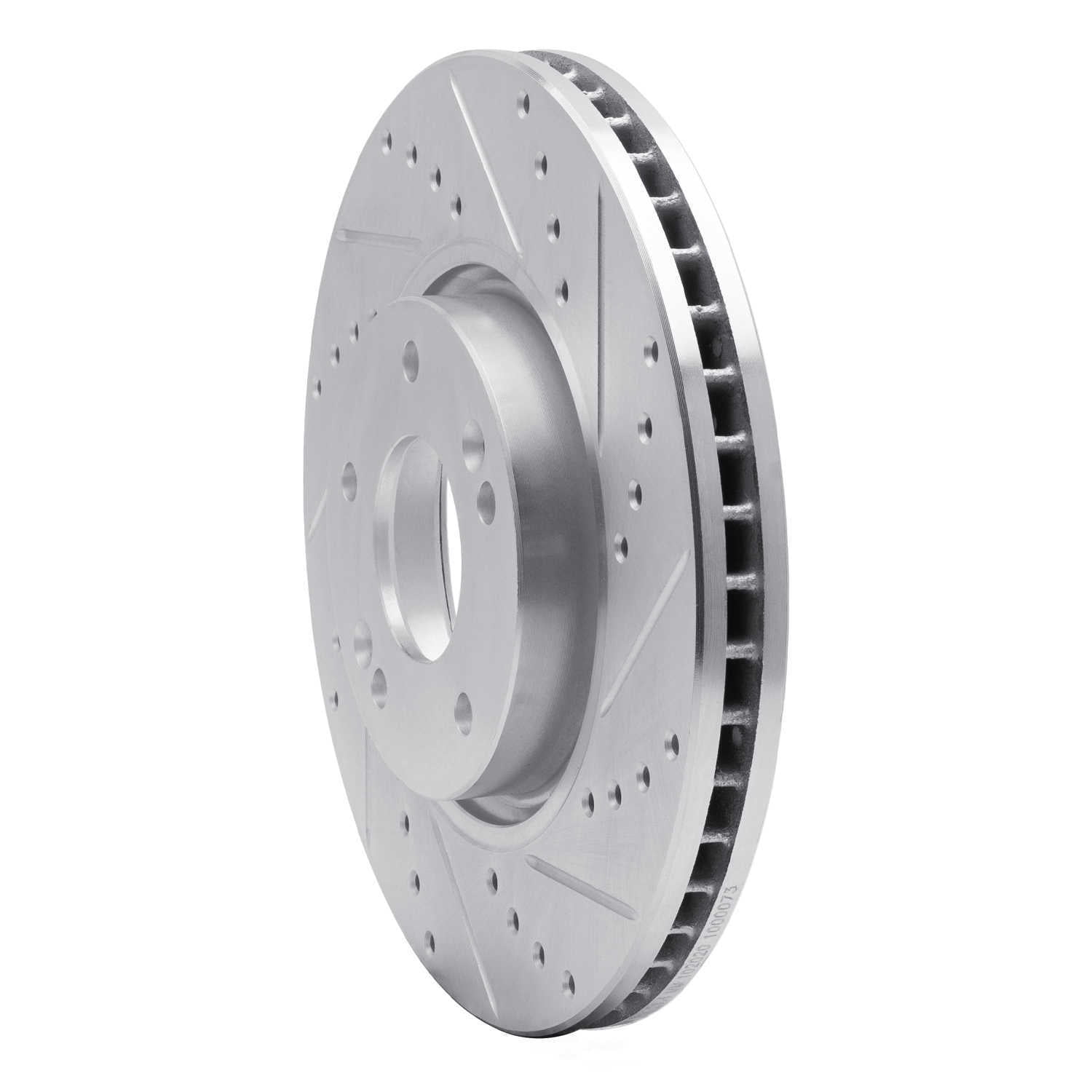 Dynamic Friction Company 631-03020R DFC Brake Rotor - Drilled And Slotted - Silver