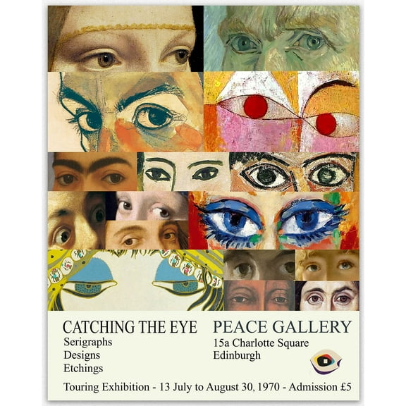 Catching The Eye Museum Display Wall Art - 1970 Art Exhibition Poster Vintage Aesthetic Room Decor Aesthetic Collage Art Reproductions Home Decor By Famous Artists | Trendy Wall Prints Art Posters