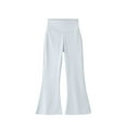 thumbnail image 2 of XXWXYD Teen Girls High Waisted Flare Jeans Long Bell Bottom Elastic Wide Leg Denim Pants Kids Cute Slim Bootcu𝗍 Bottoms Stretc𝗁 Skinny Fashion School, 2 of 7