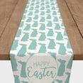 thumbnail image 3 of Creative Products Blue Happy Easter Bunny Silhouettes 16x90 Cotton Twill Table Runner, 3 of 3