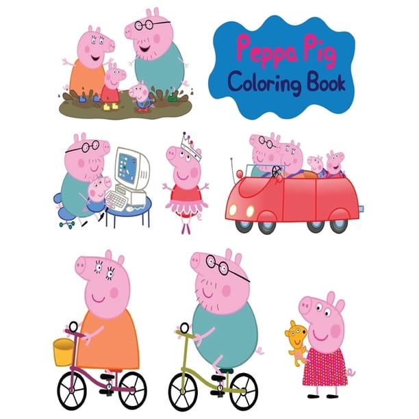 Peppa Pig Coloring Book Highquality Peppa Pig Coloring Book With