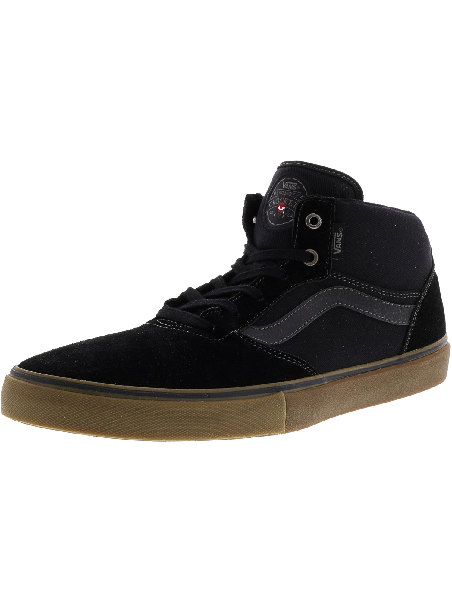 vans mid black gum