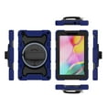 thumbnail image 2 of Dteck for Samsung Galaxy Tab A 8.0 Case 2019 SM-T290/ T295/ T297, Full-body Drop-proof Protection Sturdy Case with Swivel Stand /Hand Strap Case for Kids Students,Deep Blue, 2 of 10