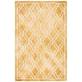 thumbnail image 2 of Safavieh Dip Dye Leighton Geometric Wool Area Rug, Gold/Ivory, 6' x 9', 2 of 11