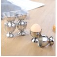 thumbnail image 1 of Juego de 4 hueveras de acero inoxidable para huevos cocidos, Plata,, 1 of 2