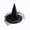 Black, variant on Satin Rose Tulle Decor Witch Hat,Halloween Cosplay Pointed Wizard Hat,Costume Accessory for Dress Up Party,Themed Gathering,Holiday Outfit Matching