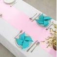 thumbnail image 4 of Horbaunal 2 Pack Light Pink Satin Table Runner 12 x 108 Inch, Smooth Table Runners for Wedding Banquets Birthday Party, 4 of 7