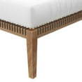thumbnail image 5 of Ottoman Lounge Chair, Grey Gray Natural, Teak Wood, Outdoor Patio Balcony Cafe Bistro Garden Hospitality Restaurant, Modern Contemporary HB34221, 5 of 7