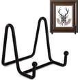 thumbnail image 2 of Hedume 8 Pack 3 Inch Iron Display Stand, Black Metal Easel Plate Display Photo Holder Stand, Picture Frame Holder Stand for Photo Easel, Decorative Plate, Book, 2 of 5