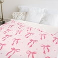 thumbnail image 6 of Pink Bow Fuzzy Blanket Cute Bowknot Throw Blanket Bowtie Cozy Flannel Blanket for Home Bed Sofa Couch Chair, 50 x 60 Inch, 6 of 6