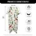 thumbnail image 6 of HELLHERO High Quality Fabrics Bathing Suit Cover Up for Hawaii Casual Loose Free Size Long Kimono Swimsuit Cover Up Western Cowboy, 6 of 6