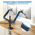 thumbnail image 5 of RTVR Dual Monitor Arm Desk Mount Stand for 13"-34" Screens, Height Adjustable Desk Mount Gas Spring Dual Full Motion Monitor Arm, Holds up to 22 lbsRTVR Dual Monitor Arm Desk Mount Stand for 13"-34", 5 of 9