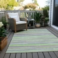 thumbnail image 6 of Addison Rugs Chantille Indoor/Outdoor Transitional Stripes Mint Washable Rectangle Rug, 10' x 14', 6 of 6
