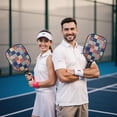 thumbnail image 6 of Pickleball Paddles Set,Pioneer Flower Floral Print Pattern Fiberglass Surface Pickleball Racket Set with 2 Indoor Outdoor Pickleball Balls and Pickleball Bag,Pickle-ball Equipment, 6 of 6