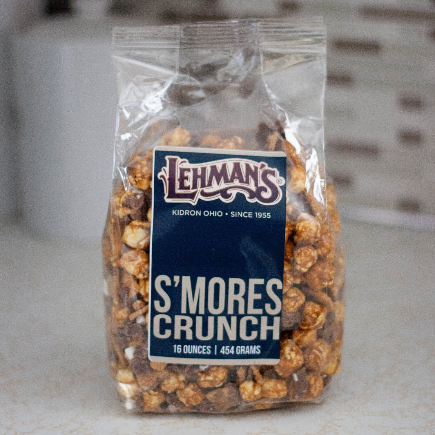 South Bend Chocolate Company Caramel Popcorn Snack Mix, 1 lb bag, Crunchy Popped Corn Treat, S'mores Flavor