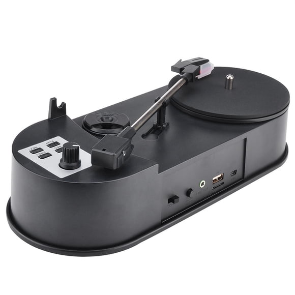 Mini Vinyl Record Player Gramophone Direct Rotation U Disk MP3 Speed 33,1 x Mini Phonograph 1 x USB cable,Black