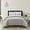 Taupe, variant on Blaine 2 or 3 Piece Duvet Cover Set Contemporary Two Tone Striped