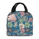 thumbnail image 1 of Easygdp Colorful Flowers Bolsa Térmica Premium - Tela Oxford Impermeable, Gran Capacidad, Bolsillo Frontal, Unisex para Trabajo, Escuela, Actividades al Aire Libre y Picnics, 1 of 8