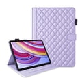 thumbnail image 3 of for Xiaomi Redmi Pad Pro/Xiaomi Poco Pad 12.1 inch Case, Rhombus Pattern Multiple Viewing Angles Stand Slim Folio Cover (Purple), 3 of 6