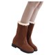 thumbnail image 2 of NECHOLOGY Botas Mujer Adulto Femenino Zapatos Botines mujer Botas Nieve Invierno Tobillo Botas de suela gruesa Zapatos Invierno Corto Mujer Botas de mujer (Brown, 8), 2 of 6