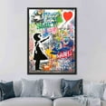 thumbnail image 3 of Banksy Girl Graffiti, Living Room Printed Canvas, Large Wall Art, Canvas Print, Banksy Girl Canvas, Banksy Balloon Canvas Art, Canvas Wall Decor - Gallery Wrapped, 3 of 5