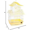 thumbnail image 5 of HomeStock Rustic Retreat Bird Cage with Natural Wood Accents, Durable Metal Construction, Spacious Interior, and Comfortable Features for Birds' Yellow, 5 of 5