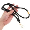 thumbnail image 2 of FONDOTIN Black Beaded Phone Neck Strap Comfortable Mobile Phone Chain Holder for Hands-Free Use, 2 of 7