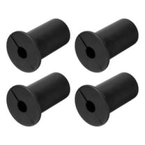 Uxcell 4Pcs Wall Grommets for Cables 3/4 Inch Silicone Cable Wall Bushing Feed Cable Routing Kits with 7mm Hole, Black