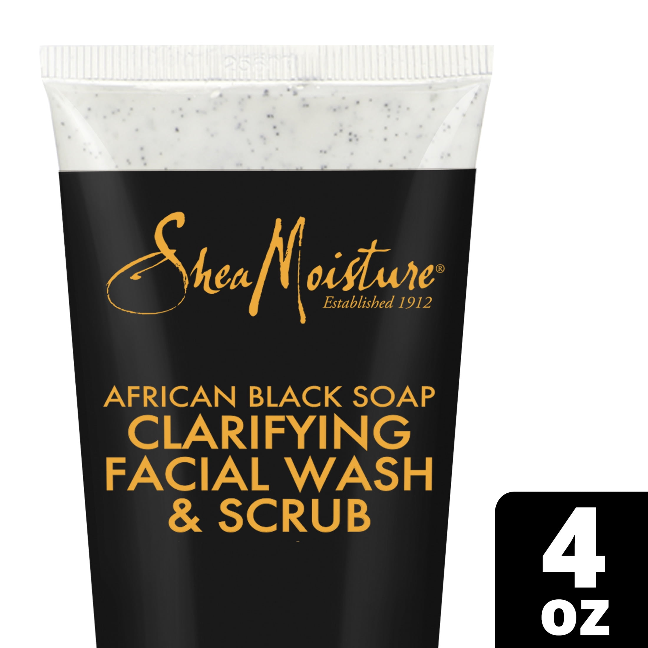 Shea Moisture African Black Soap Beruhigende Körpermaske – 340 Ml, Mit Teebaumöl, Für Unreine Haut
