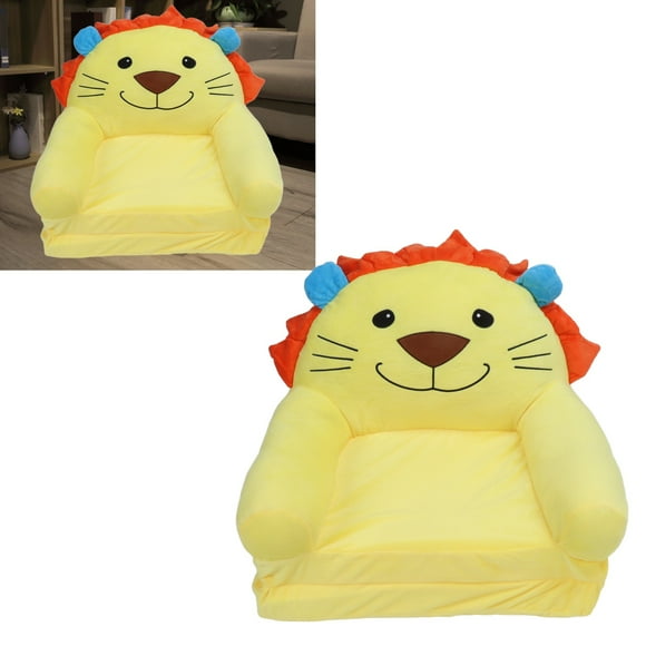 Kids Foldable Sofa Bed with Armrests, Plush Cartoon Couch for Baby Girl, Multi Functional, Foldable, Breathable